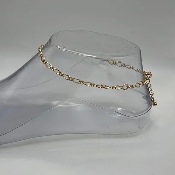 Gold chain anklet - Picture 1 of 2